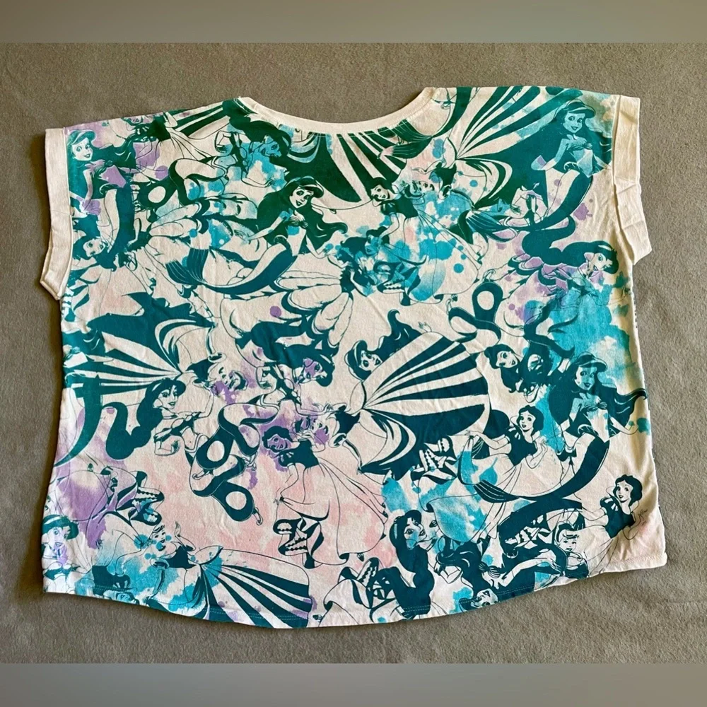 Disney Princess Women’s Sleeveless T-Shirt  100% Organic Cotton Size 2XL - Picture 5 of 5